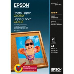 Epson Photo Paper C13S042538, 200 g/m2, A4, 20ks, lesklý, biely, foto papier