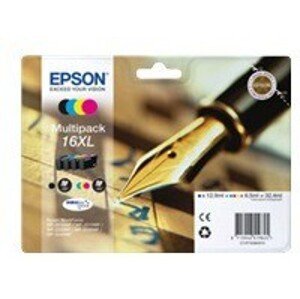 Epson T16364012, T163640, 16XL azúrová/purpurová/žltá/čierná (cyan/magenta/yellow/black) originálna cartridge