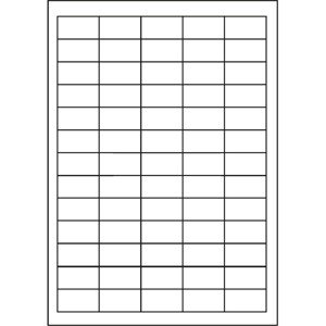 Samolepiace etikety 38 x 21,2 mm, 65 etikiet, A4, 100 listov