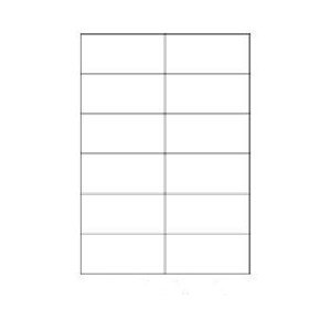 Samolepiace etikety 105 x 49,6 mm, 12 etikiet, A4, 100 listov