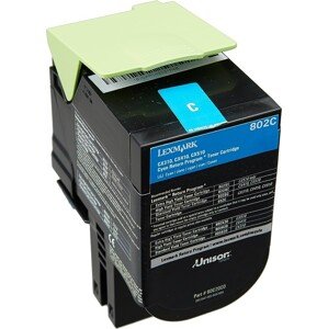 Lexmark 80C20C0 azúrový (cyan) originálny toner