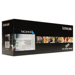 Lexmark 74C2HC0 azúrový (cyan) originálny toner