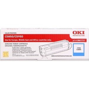 OKI 43865723 azúrový (cyan) originálny toner