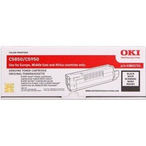 OKI 43865724 čierný (black) originálny toner