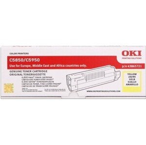 OKI 43865721 žltý (yellow) originálny toner