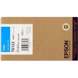 Epson T612200 azúrová (cyan) originálna cartridge