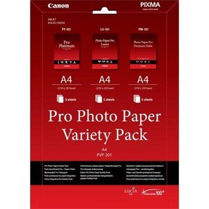Canon Photo Paper Pro Variety Pack PVP-201 6211B021, A4, 15ks, biely, foto papier