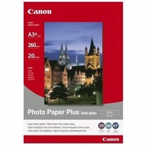 Canon Photo Paper Plus Semi-Glossy 1686B032, 260 g/m2, A3+, 20ks, pololesklý, saténový, biely, foto papier