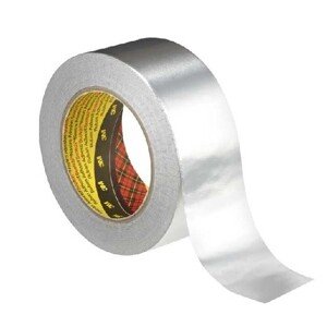 3M 1436 Hliníková lepiaca páska s papierovým podkladom, hrúbka 0,075 mm, 50 mm x 50 m