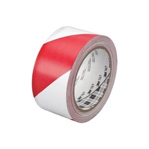 3M 767 PVC páska bielo-červená, 50 mm x 33 m