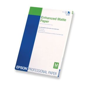 Epson Enhanced Matte Paper C13S041718, 21x29,7cm, A4, 250ks, atramentový, biely, foto papier