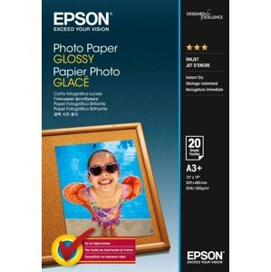 Epson Photo Paper Glossy C13S042535, 200 g/m2, A3+, lesklý, biely, foto papier