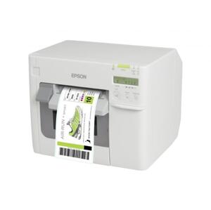 Epson ColorWorks C3500 C31CD54012CD, farebná tlačiareň štítkov, cutter, disp., USB, Ethernet, NiceLabel, white