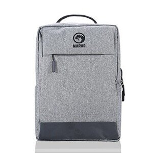 Batoh na notebook 15.6", BA-03 GY, šedý z nylonu, USB port k nabíjení, Marvo