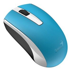 Genius Myš Eco-8100 31030010412, 1600DPI, 2.4 [GHz], optická, 3tl., bezdrátová USB, modrá, Integrovaná