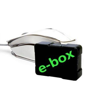 E-blue Myš MOOD EMS617ELAA-UI, 2400DPI, optická, 3tl., drátová USB, stříbrná, 7 barev podsvícení, e-box