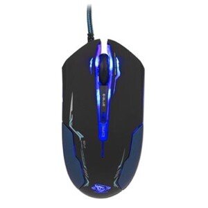 E-blue Myš Auroza EMS144BK, 3500DPI, optická, 6tl., drátová USB, černá