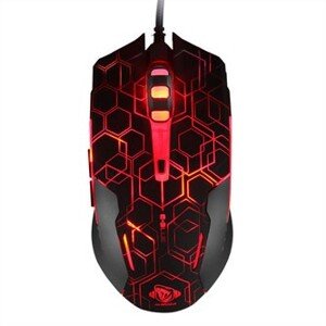 E-blue Myš Auroza EMS636 Hexagon EMS636BKCA-IU, 2500DPI, optická, 6tl., drátová USB, černá, herní