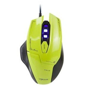 E-blue Myš Mazer EMS642GRAA-IU, 2500DPI, optická, 6tl., drátová USB, zelená