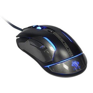 E-blue Myš Auroza FPS EMS669MGAA-IU, 8200DPI, laserová, 6tl., drátová USB, černá, RGB podsvícení