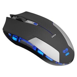 E-blue Myš Cobra Jr. EMS609BKAA, 1750DPI, 2.4 [GHz], optická, 6tl., bezdrátová, černá, 2 ks AAA