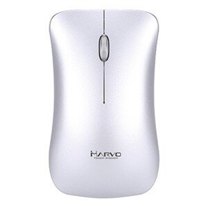 Marvo Myš DWM102SL, 1600DPI, 2.4 [GHz], optika, 3tl., bezdrátová, stříbrná, vestavěná baterie, kancelářská, tichá