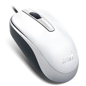 Genius Myš DX-120 31010105107, 1200DPI, optická, 3tl., drátová USB, bílá, standardní, univerzální