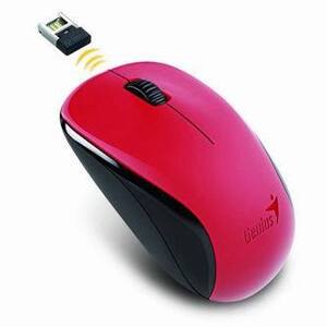 Genius Myš NX-7000 31030016403, 1200DPI, 2.4 [GHz], optická, 3tl., bezdrátová, červená, Blue-Eye senzor