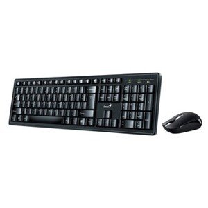 Genius Smart KM-8200 31340003400, sada klávesnice s bezdrátovou optickou myší, 1x AA, 1x AAA, US, klasická, programovatelné klávesy typ 2.4 [G