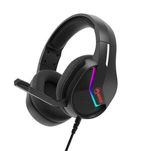 Marvo H8618 H8618 BK, sluchátka s mikrofonem, ovládání hlasitosti, černá, 2.0, USB