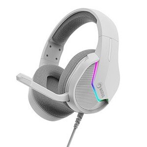 Marvo H8618 H8618 WH, sluchátka s mikrofonem, ovládání hlasitosti, bílá, 2.0, USB