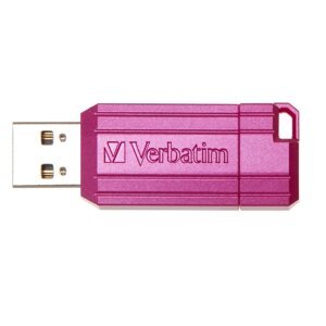 VERBATIM 49067, Flash Disk 16GB Hi-Speed Store 'n' Go, Pinstripe, USB 2.0, Hot růžová