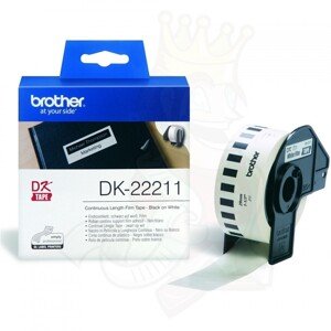 Brother DK-22211, 29mm x 15,24m, potiahnutá fóliou, originálna kontinuálna rolka