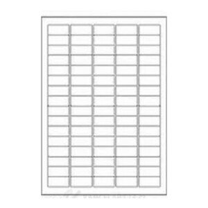 Samolepiace etikety 35,6 x 16,9 mm, 80 etikiet, A4, 100 listov