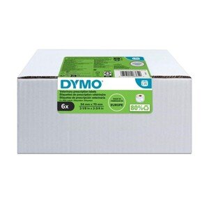Dymo 2187328, 70mm x 54mm, 6x400ks, biele papierové veterinárne štítky