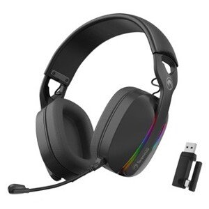Marvo Pulz 70W HG9086W BK, herní sluchátka, ovládání hlasitosti, černá, Tri-mode