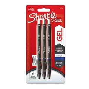 Sharpie 2137256, gélové pero S-Gel, modré, 3ks, 0.7mm