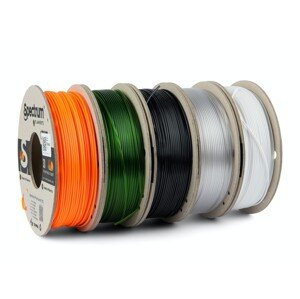Spectrum 80751 3D filament, Premium PCTG, 1,75mm, 5x250g, mix Arctic White, Traffic Black, Pure Orange, Transparent Green, Premiu