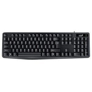 Genius KB-117 COPILOT 31310016415, klávesnice CZ/SK, klasická, voděodolná typ drátová (USB), černá, ne