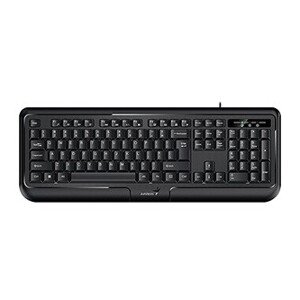 Genius KB-118 II, klávesnice CZ/SK, klasická, voděodolná typ drátová (PS/2), černá