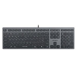 A4Tech FX50, Klávesnice CZ, klasická, nízkoprofilová typ drátová (USB), šedá