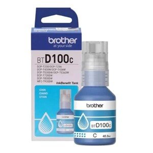 Brother BT-D100 BTD100C azúrová (cyan) originálna atramentová náplň