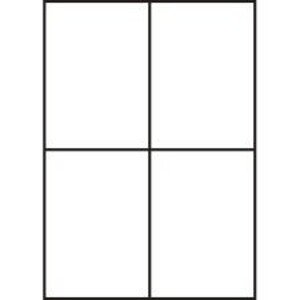 Samolepiace etikety 105 x 148 mm, 4 etikiety, A4, 100 listov