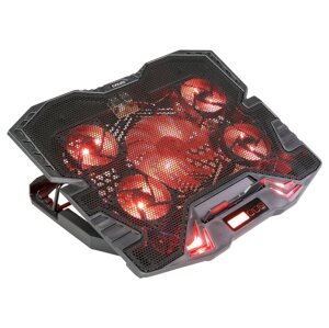 EVOLVEO Ania 5R, chladiaci podstavec pre notebook, červené podsvietenie