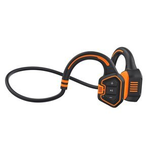 EVOLVEO BoneSwim MP3 16GB, bezdrôtové slúchadlá na lícne kosti, oranžová