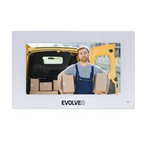 EVOLVEO DoorPhone AP1 AP2- rozširujúci monitor pre dvojdrôtové systémy videotelefónov, biely