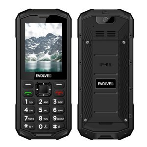 EVOLVEO StrongPhone X5, vodotesný odolný Dual SIM telefón, čierno-sivý