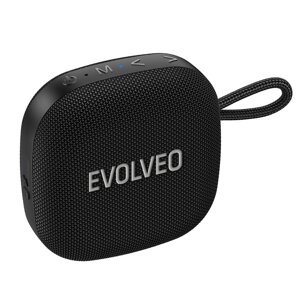 EVOLVEO TopSound, bezdrôtový vodotesný reproduktor bluetooth s rádiom, čierny