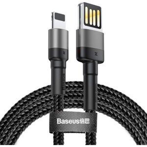 Baseus Cafule Lightning Double Sided USB kábel (2.4A) sivý/čierny
