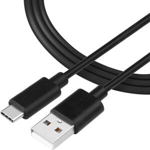 Tactical Smooth Thread Cable USB-A/USB-C 2m čierny